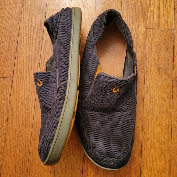 Olukai NOHEA Mesh Slip On Shoes‎ 11 Gray Loafers Convertible main image 8